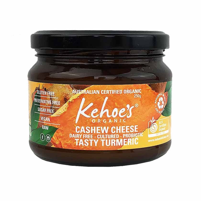 Kehoeâ€™s Kitchen Vegan Cashew Cheese Tasty Turmeric 250g