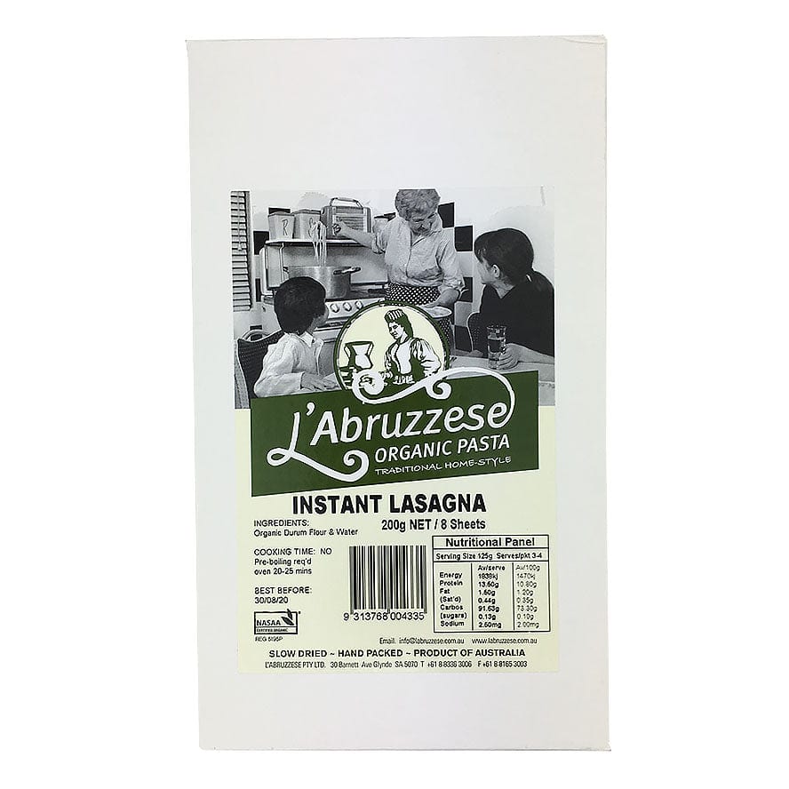 L'Abruzzese Pasta - Instant Lasagne Sheets 200g