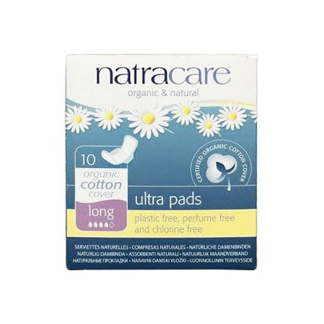 Natracare Ultra Pads Long - Wings 10's