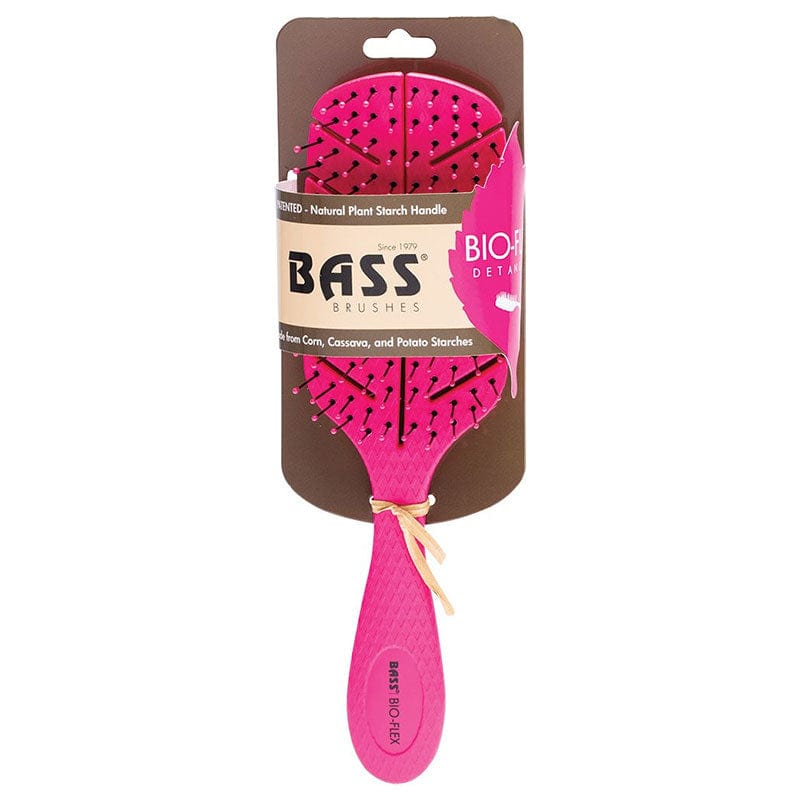 Bass Brushes Bio-Flex Detangler Hair Brush Pink 1 piece