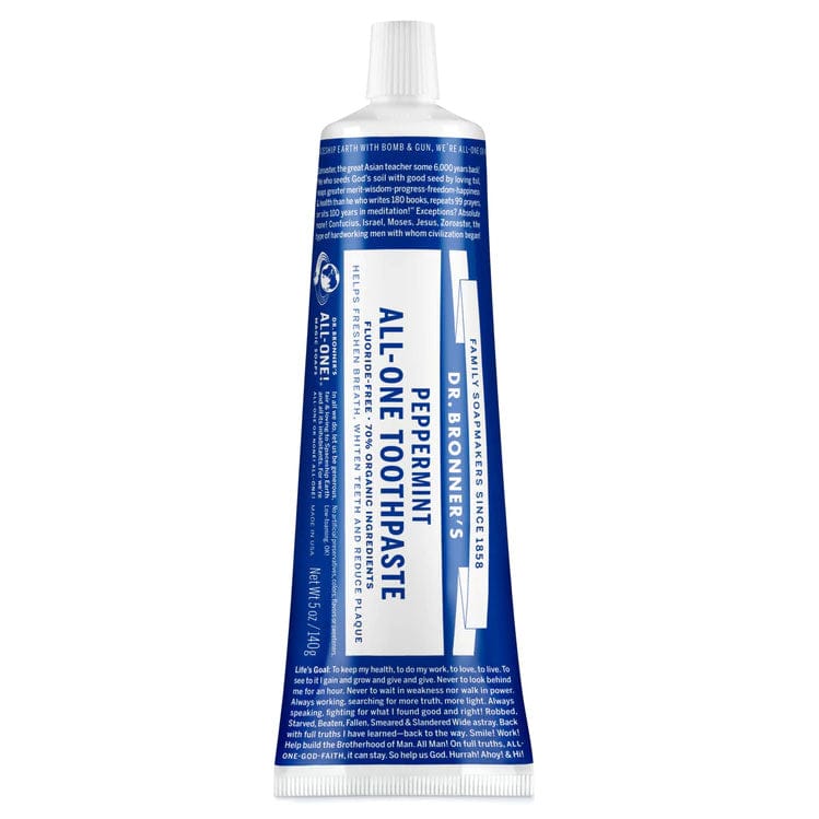 Dr Bronner's All-One Toothpaste Peppermint 140g