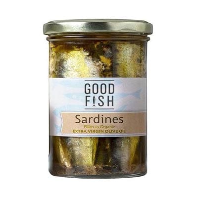Good Fish Sardines in Extra Virgin Olive Oil JAR 195g