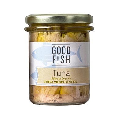 Good Fish Skipjack Tuna in Extra Virgin Organic Olive Oil JAR 200g