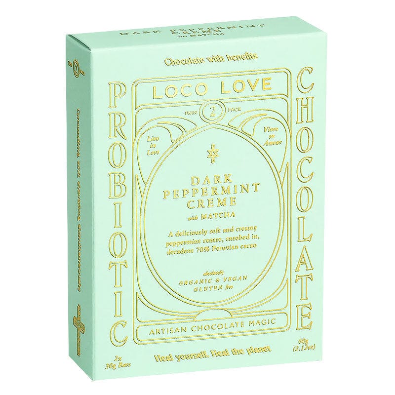 Loco Love Dark Peppermint Creme Chocolate Twin Pack
