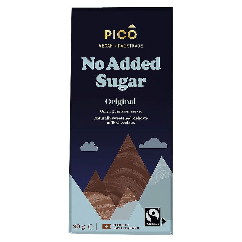 Pico Chocolate Original Milk No Added Sugar Vegan 80g