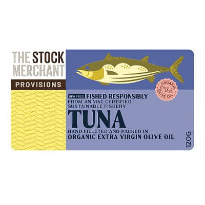 The Stock Merchant Tuna in Organic Extra Virgin Olive Oil 120g