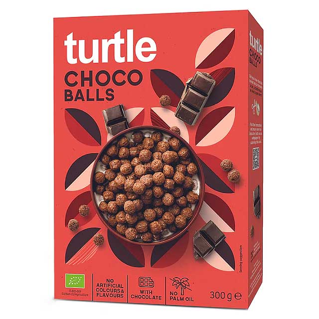 Turtle Choco Balls Organic 300g