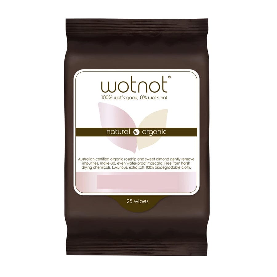 Wotnot Facial Wipes Ultra-Hydrating Aging Dry Skin 25 wipes