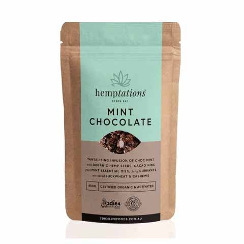 2Die4 Live Foods Hemptations Mint Chocolate 80g