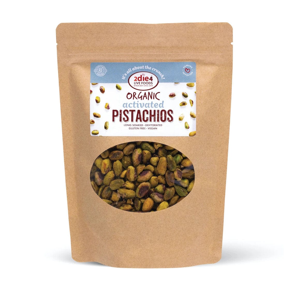 2Die4 Live Foods Organic Activated Pistachios 225g