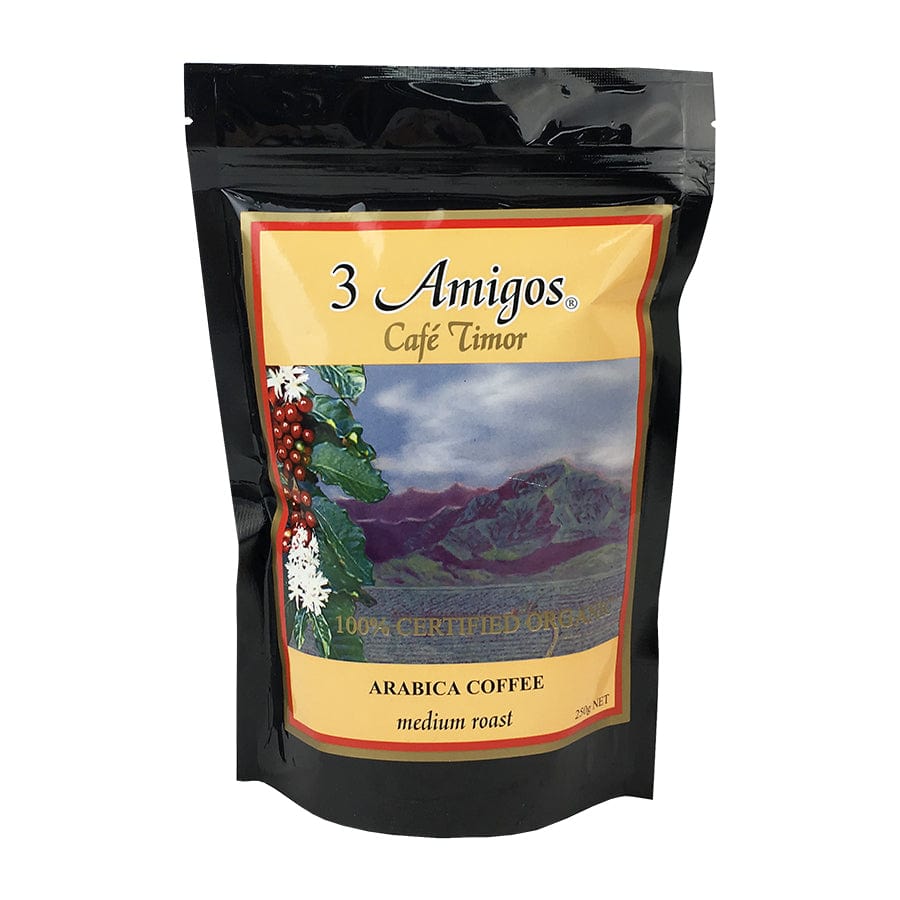3 Amigos Coffee Medium Roast Beans 250g