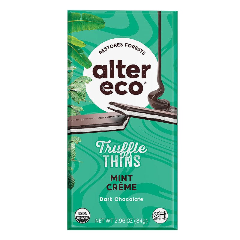 Alter Eco Truffle Thins Mint Creme 84g