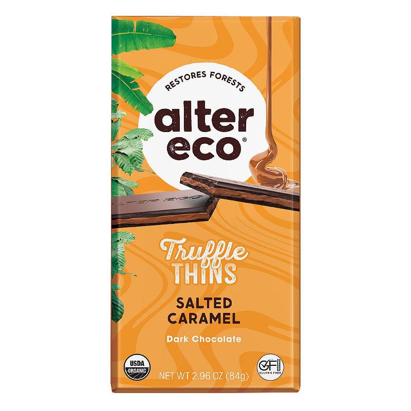 Alter Eco Truffle Thins Salted Caramel 84g