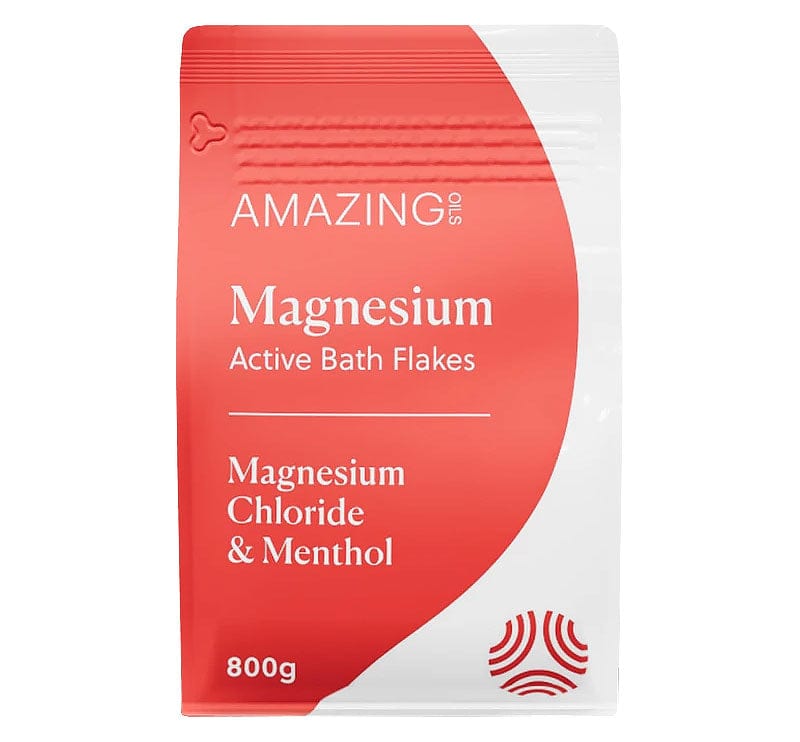 Amazing Oils Magnesium Active Bath Flakes Magnesium Chloride and Menthol 800g