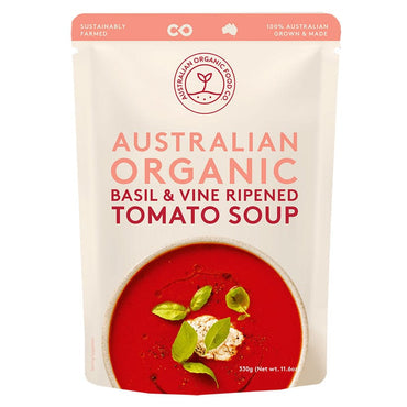 Australian Organic Food Co Tomato and Basil Soup 330g