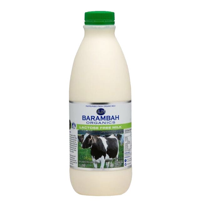 Barambah Organics Lactose Free Full Cream Unhomogenised (cow) Milk 1L ...