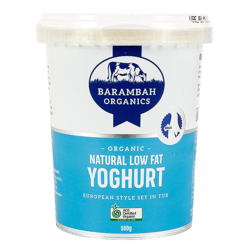 Barambah Organics Low-Fat Natural Yoghurt  500g