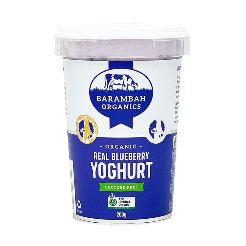 Barambah Organics Real Blueberry Yoghurt 200g