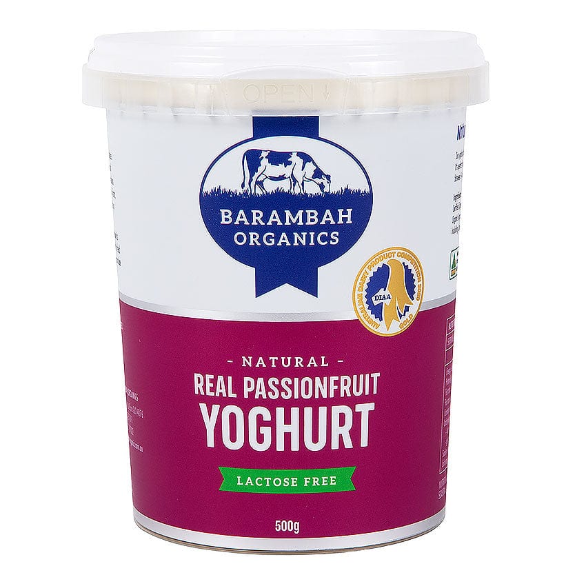 Barambah Organics Real Passionfruit Yoghurt  500g