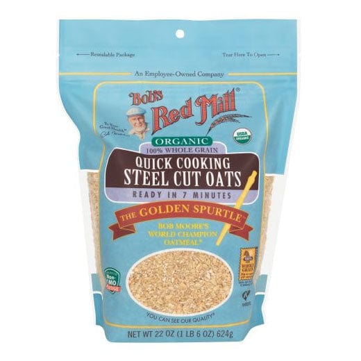 Bobâ€™s Red Mill Organic Quick Cooking Steel Cut Oats 623g