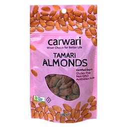 Carwari Organic Almonds Tamari Roasted 150g