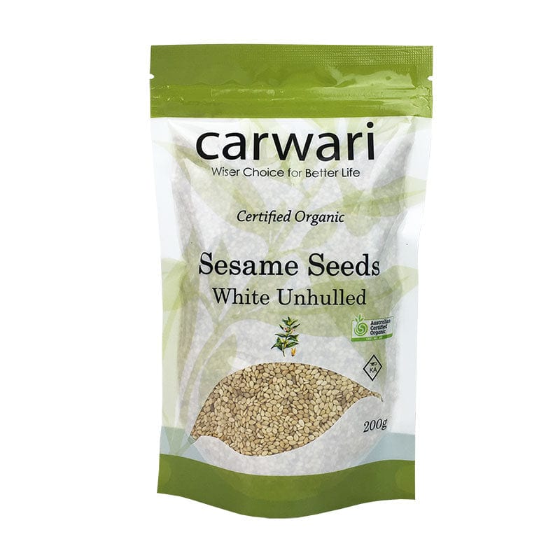 Carwari Unhulled White Sesame Seeds 200g