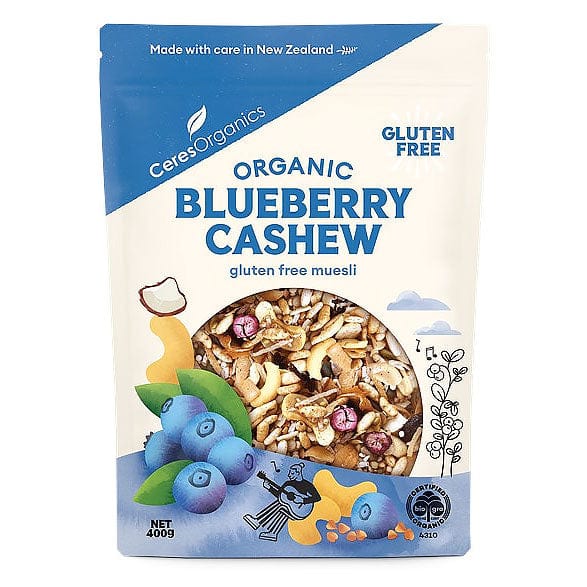 Ceres Organics Blueberry Cashew Gluten Free Muesli 400g