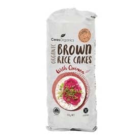 Ceres Organics Brown Rice Cakes with Quinoa 110g