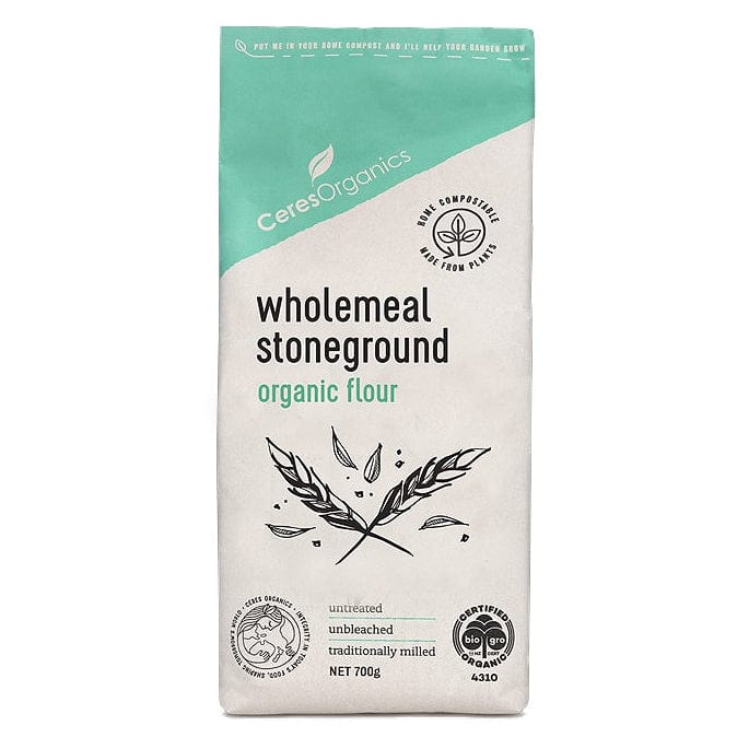 Ceres Organics Organic Wholemeal Stoneground Flour 800g