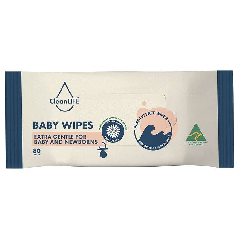 Cleanlife Extra Gentle Wipes for Baby and Newborns 80pk