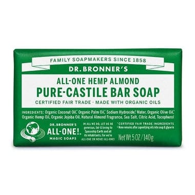 Dr Bronner's Pure-Castile Bar Soap Almond 140g
