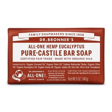 Dr Bronner's Pure-Castile Bar Soap Eucalyptus 140g