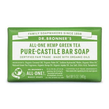 Dr Bronner's Pure-Castile Bar Soap Green Tea 140g