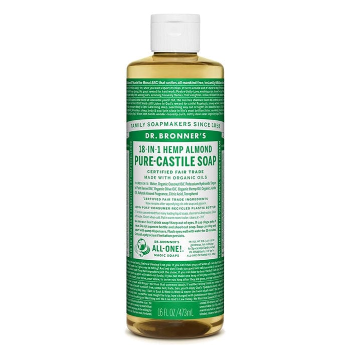 Dr Bronner's Pure Castile Soap Liquid Almond 473ml
