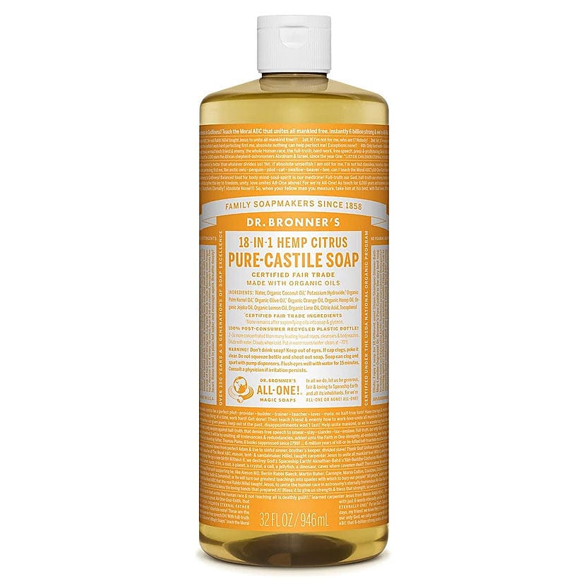 Dr Bronner's Pure Castile Soap Liquid Citrus 946ml