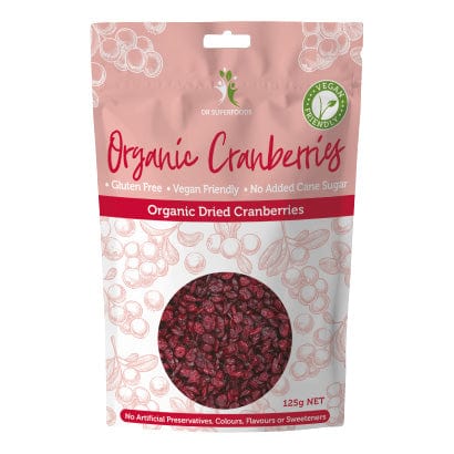 Dr Superfoods Dried Cranberries Organic 125g