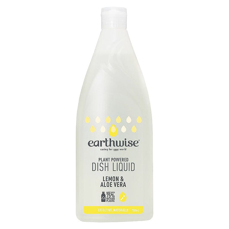 Earthwise  Dish Liquid Lemon and Aloe Vera 750ml
