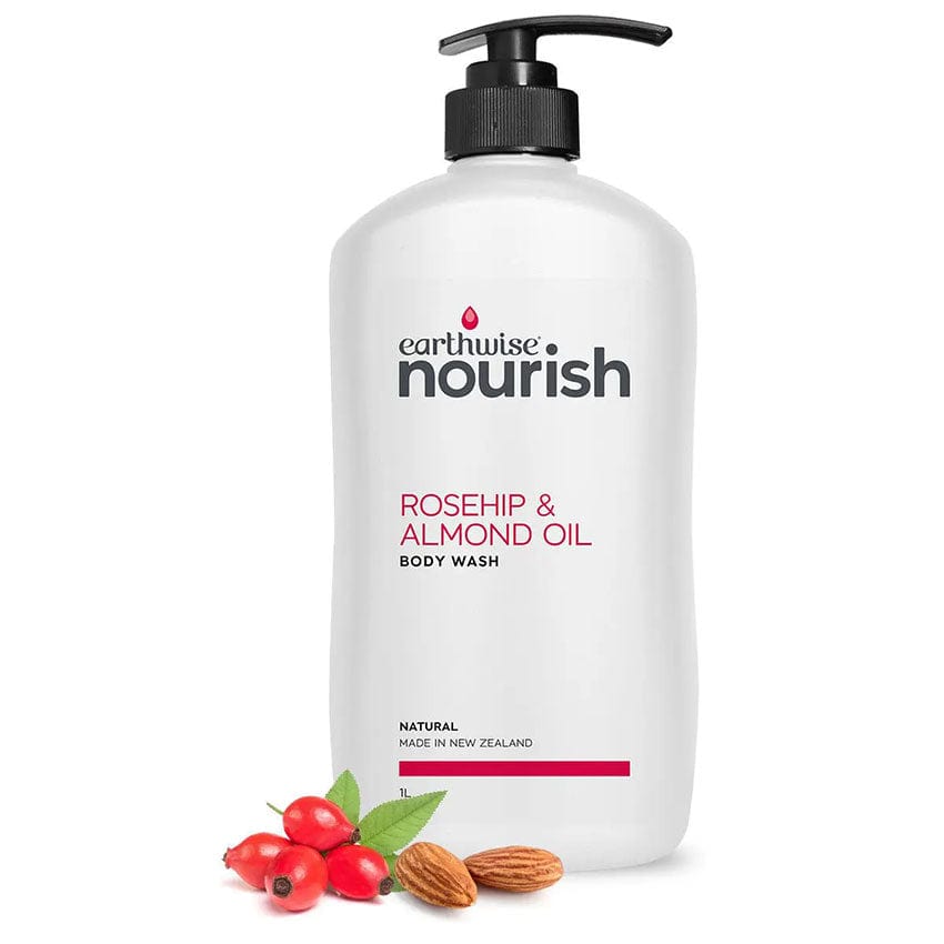 Earthwise Nourish Body Wash Rosehip and Almond Oil 1L