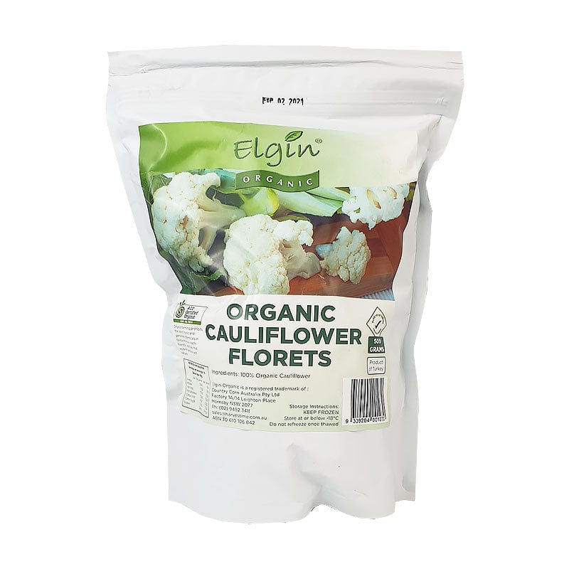 Elgin Organic Frozen Organic Cauliflower 500g