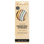 Ever Eco Bent Silicone Straws - Pastel Collection 4 pack