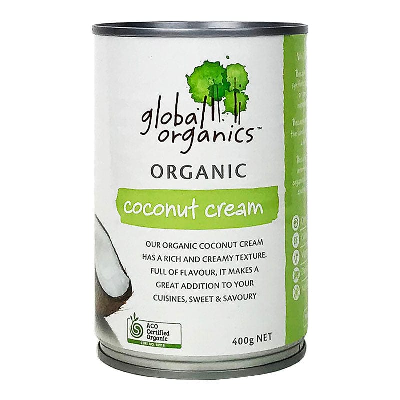 Global Organics Organic Coconut Cream 400g