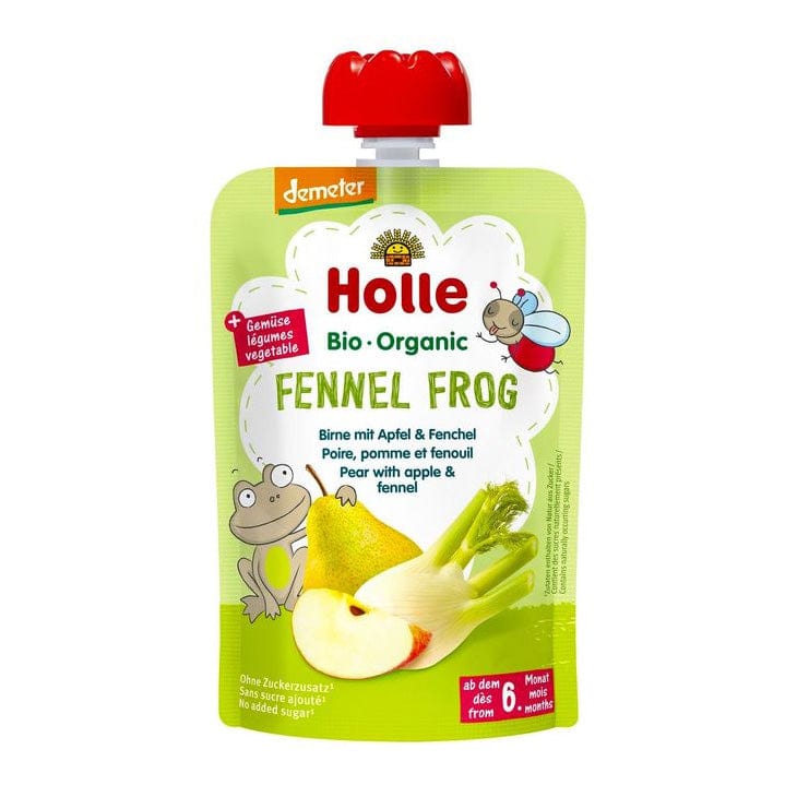 Holle Baby Food Fennel Frog - Pear with Apple and Fennel 100g