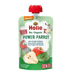 Holle Baby Food Power Parrot - Pear and Apple with Spinach 90g