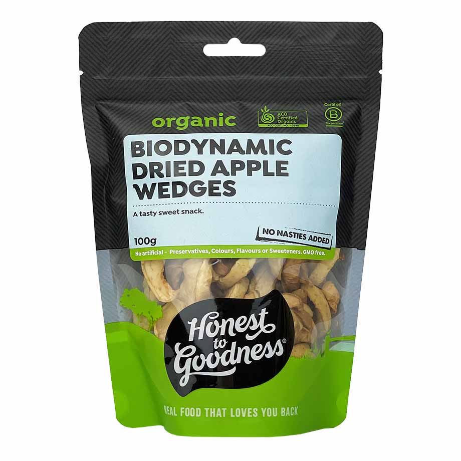 Honest to Goodness Dried Apple Wedges 100g