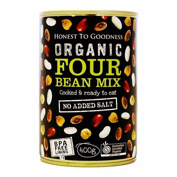 Honest to Goodness Four Bean Mix (Cooked) 400g