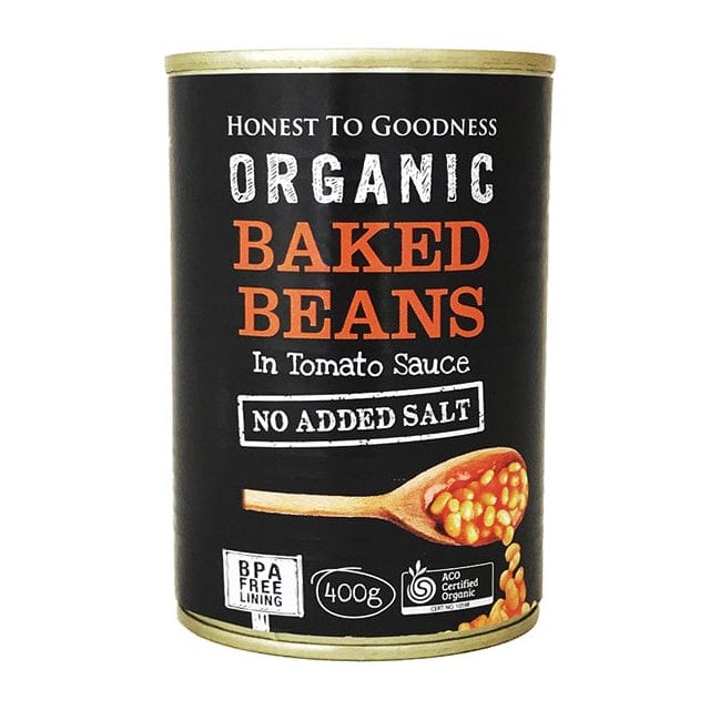 Honest to Goodness Organic Baked Beans in Tomato Sauce 400g