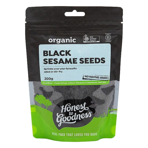 Honest to Goodness Organic Black Sesame Seeds 200g