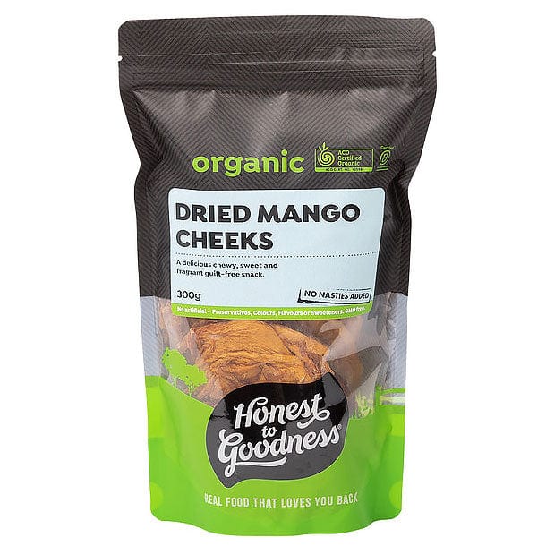 Honest to Goodness Organic Dried Mango Cheeks 300g
