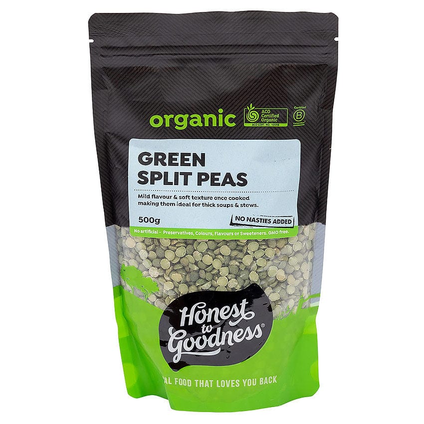 Honest to Goodness Organic Green Split Peas 500g
