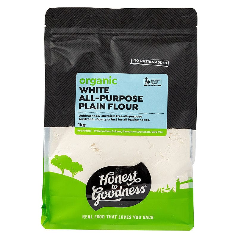 Honest to Goodness Organic Unbleached White All-Purpose Plain Flour 1kg